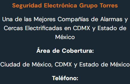 Dirección y Teléfono Alarmas y Cercas Electrificadas CDMX